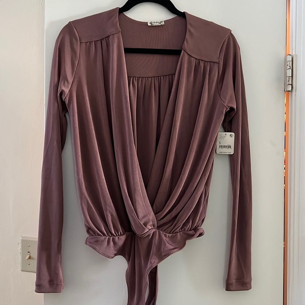 Free People low cut bodysuit